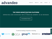 Tablet Screenshot of advandeo.com